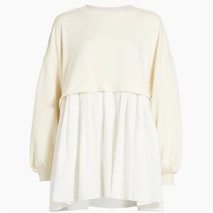 Eleanor Pleated Trapeze Sweatshirt